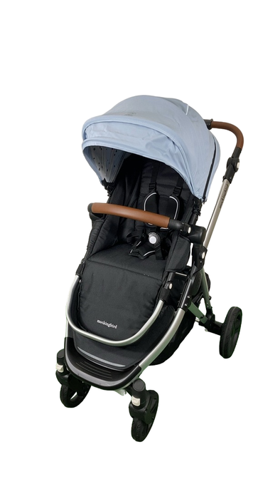 Shop Mockingbird Single 2.0 Stroller, 2024, Silver With Penny Leather, Sky, Watercolor Drops at Goodbuygears