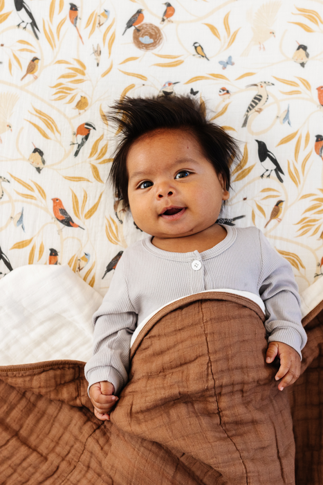 Shop Clementine Kids For the Birds Crib Sheet at Goodbuygears