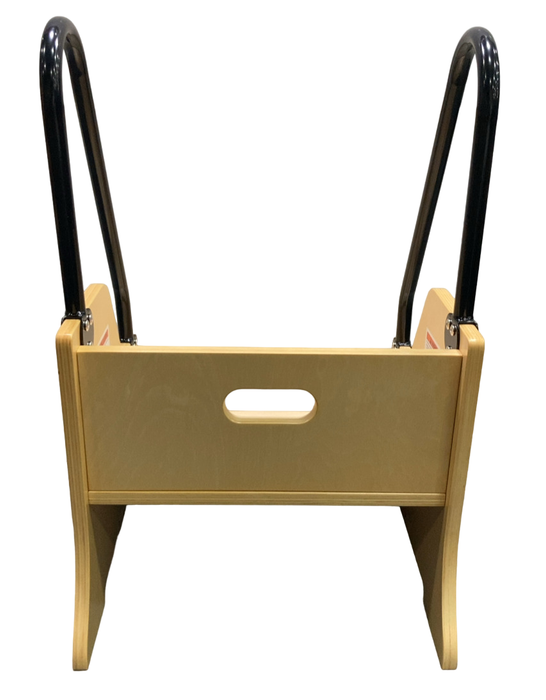 Shop Little Partners Reach-Up Kids Step Stool With Handles & Rails, Natural at Goodbuygears