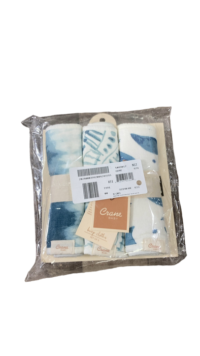 Shop Crane Baby Cotton Muslin Burp Cloth Set, Caspian at Goodbuygears
