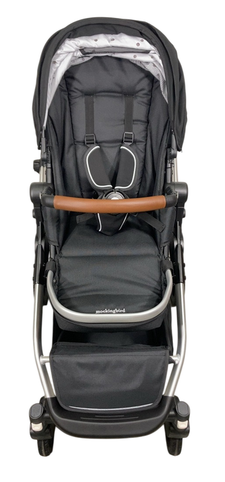 Shop Mockingbird Single to Double 2.0 Stroller, Black, Watercolor Drops, Silver With Penny Leather, 2025 at Goodbuygears