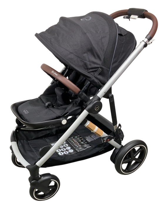 Shop Cybex e-Gazelle S Stroller, Silver, Moon Black, 2024 at Goodbuygears