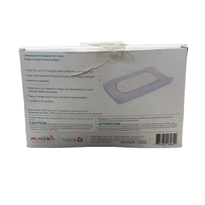 Munchkin Waterproof Changing Pad Liners, 3 COUNT