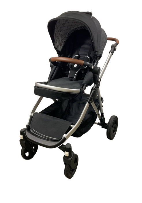 Shop Mockingbird Single to Double 2.0 Stroller, 2024, Black, Silver With Penny Leather, Windowpane at Goodbuygears
