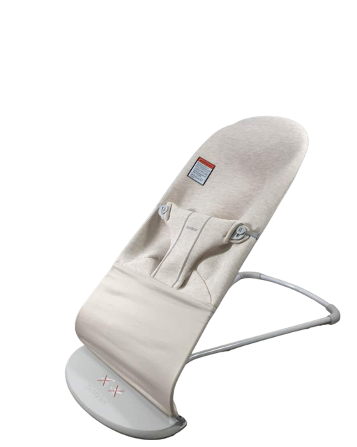 Shop BabyBjorn Bouncer Bliss, Light Beige 3D Jersey, Light Gray Frame at Goodbuygears