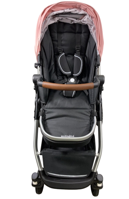 Shop Mockingbird Single to Double 2.0 Stroller, Bloom, Watercolor Drops, Silver With Penny Leather, 2025 at Goodbuygears