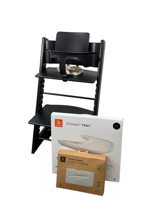 Shop Stokke Tripp Trapp Complete High Chair, 2, Black, Nordic Grey at Goodbuygears