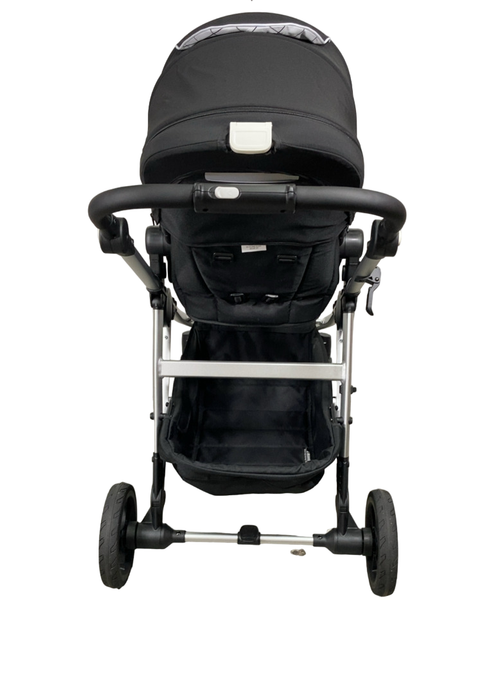 Shop Mockingbird Single to Double 2.0 Stroller, 2024, Black, Silver With Black Leather, Windowpane at Goodbuygears