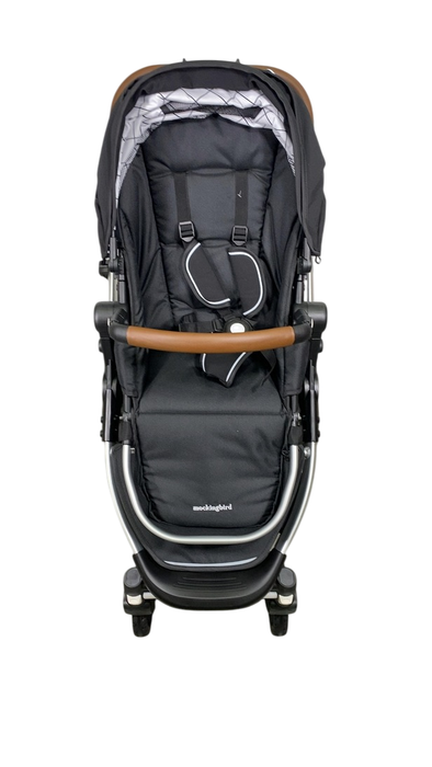 Shop Mockingbird Single 2.0 Stroller, 2025, Black, Silver With Penny Leather, Windowpane at Goodbuygears