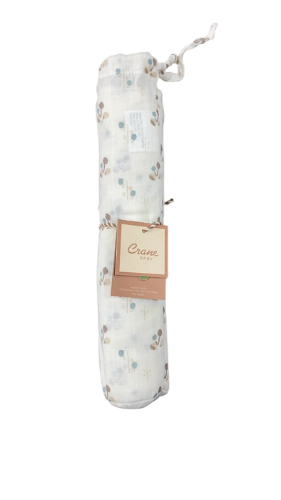 Shop Crane Baby Cotton Muslin Single Swaddle, Avery Poppy at Goodbuygears