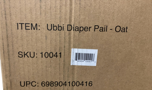 Shop Ubbi Diaper Pail, Oat Milk at Goodbuygears