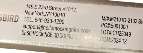 Shop Mockingbird Single to Double 2.0 Stroller, 2024, No Canopy, No Canopy, Silver With Penny Leather at Goodbuygears
