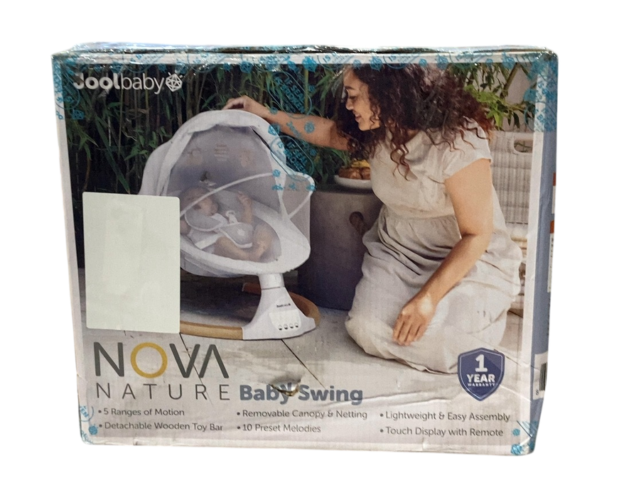Shop Jool Nova Nature Baby Swing, Wood/White at Goodbuygears