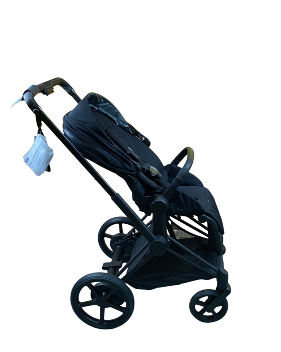 Shop Cybex E-PRIAM Electric Stroller, 2023, Deep Black, Matte Black, with Battery at Goodbuygears