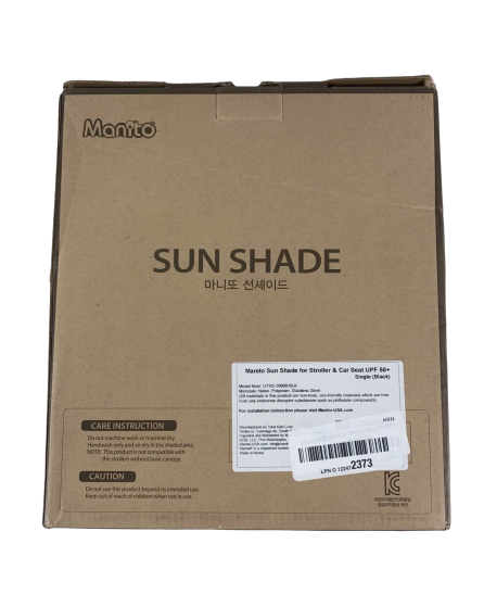Shop Manito Sun Shade For Strollers And Car Seats, Black at Goodbuygears