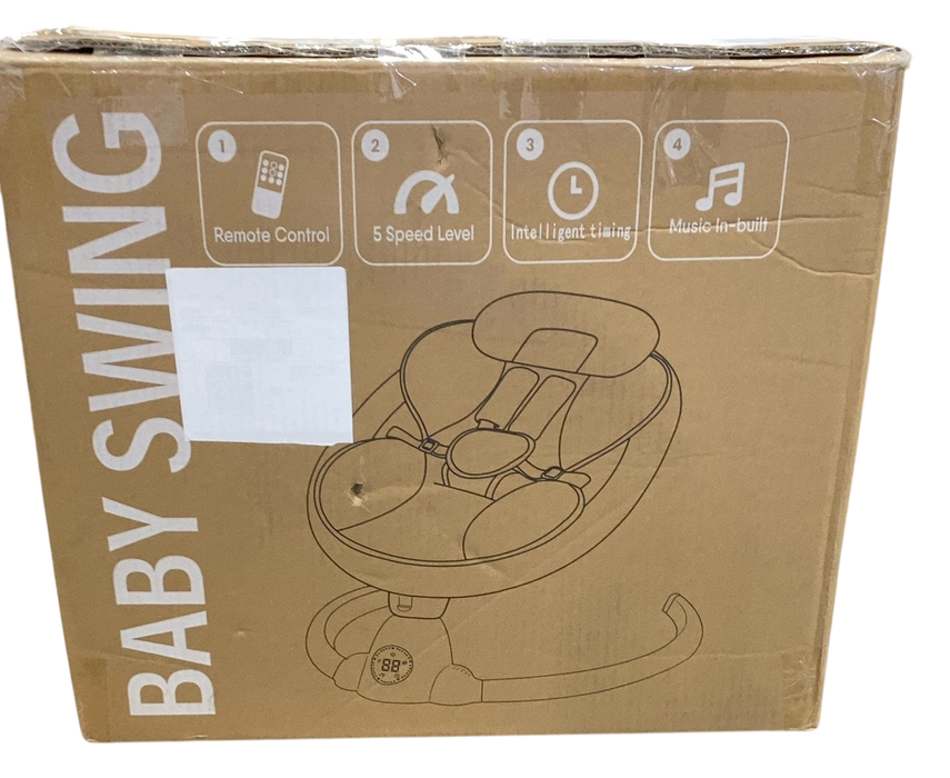 Shop Babyeap  Smart Electric Swing with Bluetooth, Grey at Goodbuygears