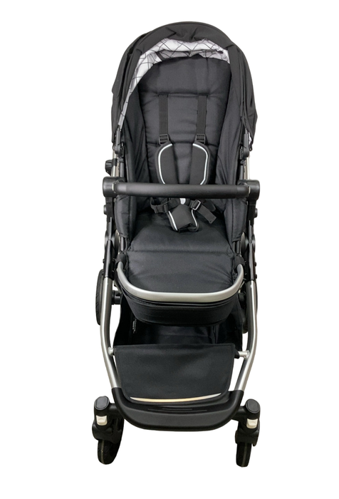Shop Mockingbird Single to Double 2.0 Stroller, Black, Windowpane, Silver With Black Leather, 2024 at Goodbuygears