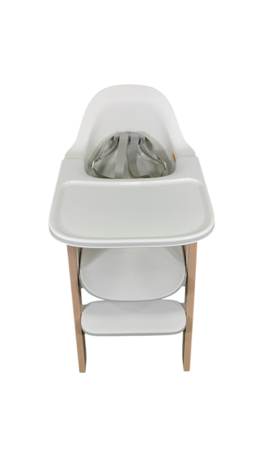 Shop Mockingbird High Chair, 2.0, Natural Beech, White HIDDEN 9.25 JL at Goodbuygears