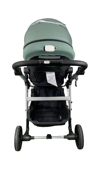 Shop Mockingbird Single to Double 2.0 Stroller, 2024, Sage, Silver With Black Leather, Watercolor Drops at Goodbuygears