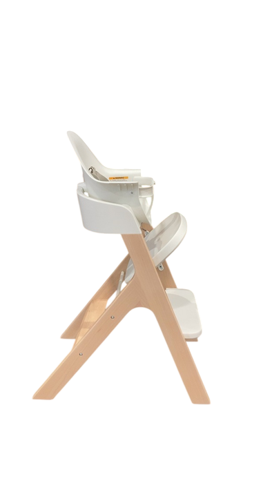 Shop Mockingbird High Chair, 2.0, Natural Beech, White at Goodbuygears