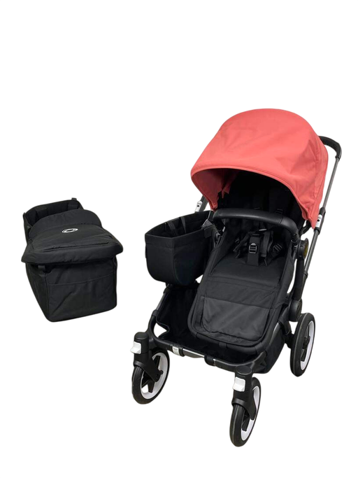 Shop Bugaboo Donkey 5 Mono Stroller, 2021, Graphite, Midnight Black, Sunrise Red at Goodbuygears