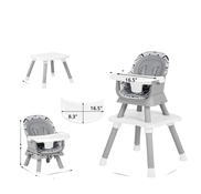 Shop Kinder King Convertible High Chair, Wavy Grain at Goodbuygears