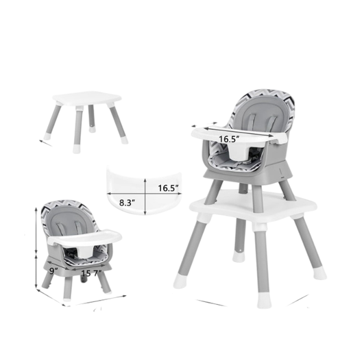 Shop Kinder King Convertible High Chair, Wavy Grain at Goodbuygears