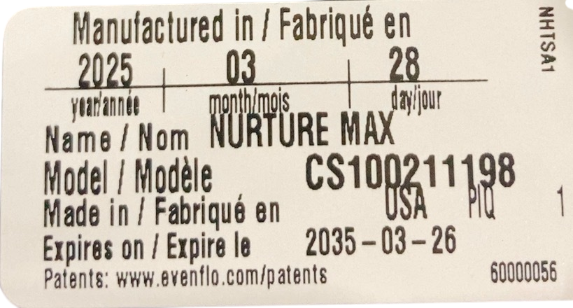 Shop Evenflo Nurturemax Infant Car Seat, 2025, Dallas Blue at Goodbuygears