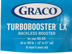 Shop Graco TurboBooster LX Backless Booster Car Seat, 2022, Rio at Goodbuygears