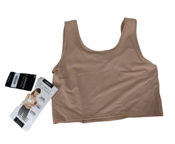 Shop Larken The Larken X Nursing Bra, L, Sand at Goodbuygears
