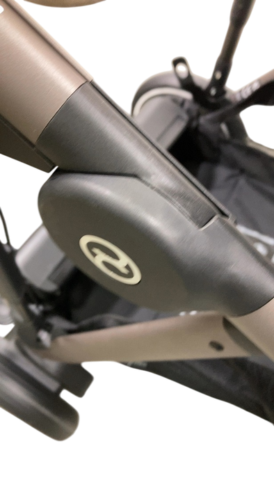 Shop Cybex e-Gazelle S Stroller, 2024, Almond Beige, Black at Goodbuygears