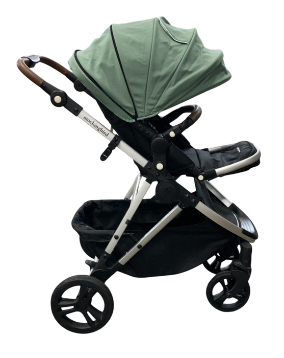 Shop Mockingbird Single 2.0 Stroller, 2025, Sage, Silver With Penny Leather, Windowpane at Goodbuygears