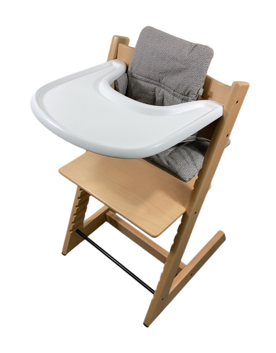 Shop Stokke Tripp Trapp Complete High Chair, Dots Grey, Natural at Goodbuygears