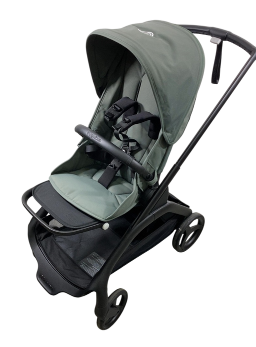 Shop Bugaboo Dragonfly Bassinet and Seat Stroller, 2025, Black, Forest Green, Forest Green at Goodbuygears