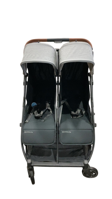 Shop UPPAbaby Minu Duo Stroller, 2024, Greyson(Charcoal Mélange/Carbon Frame/Saddle Leather) at Goodbuygears