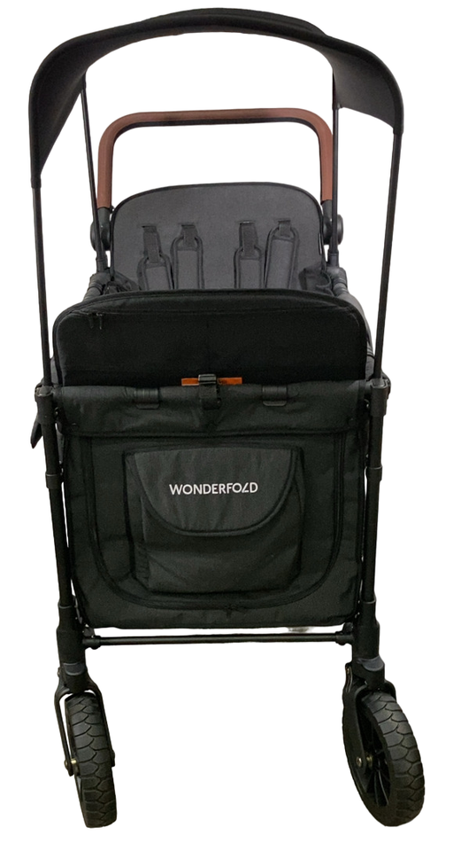 Shop Wonderfold W4 Luxe Quad Stroller Wagon, 2023, Volcanic Black at Goodbuygears