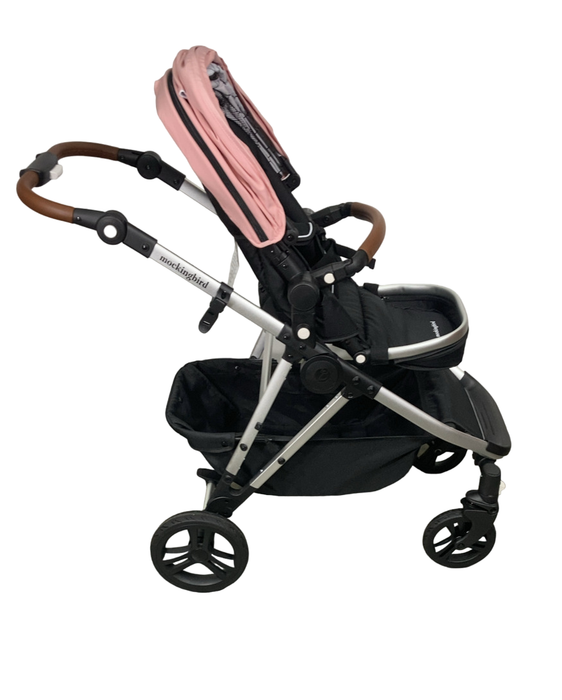 Shop Mockingbird Single to Double 2.0 Stroller, 2024, Bloom, Silver With Penny Leather, Windowpane at Goodbuygears