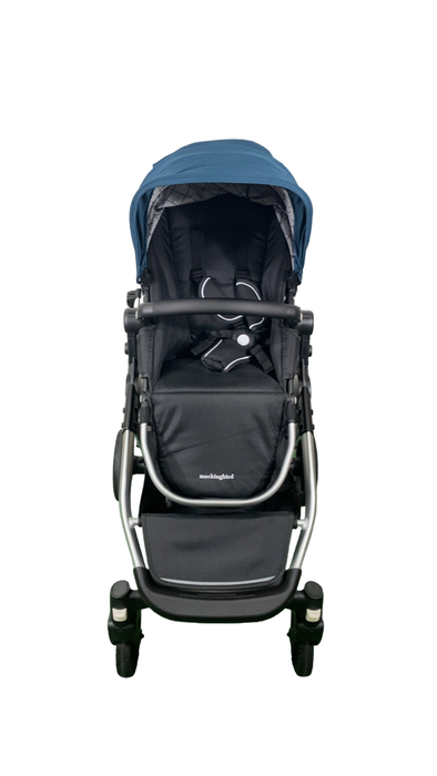 Shop Mockingbird Single to Double 2.0 Stroller, 2024, Sea, Silver With Black Leather, Windowpane at Goodbuygears