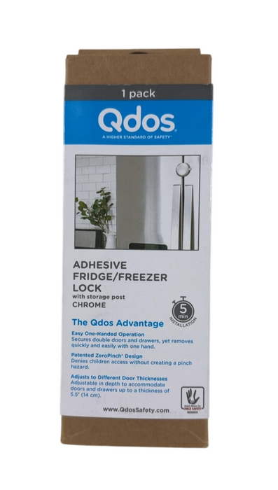 Shop Qdos Safety Adhesive Fridge/Freezer Lock, Chrome at Goodbuygears