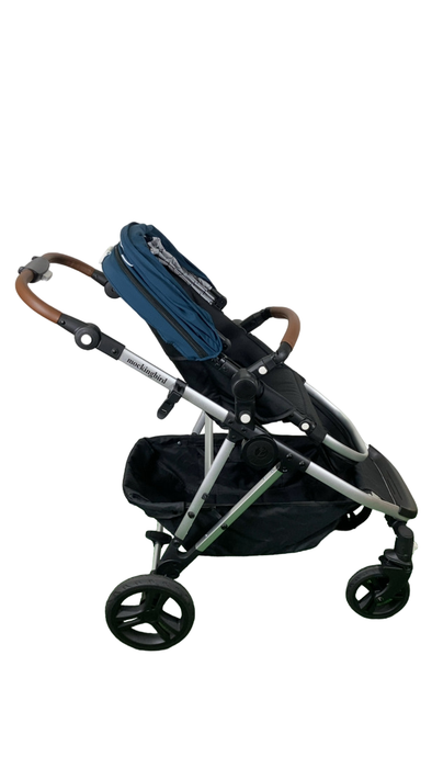 Shop Mockingbird Single to Double 2.0 Stroller, 2024, Sea, Silver With Penny Leather, Windowpane at Goodbuygears