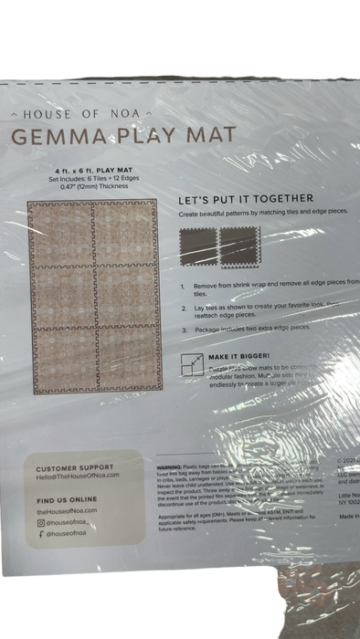 Shop House Of Noa Little Nomad Play Mat, Linen, 4x6', Gemma at Goodbuygears
