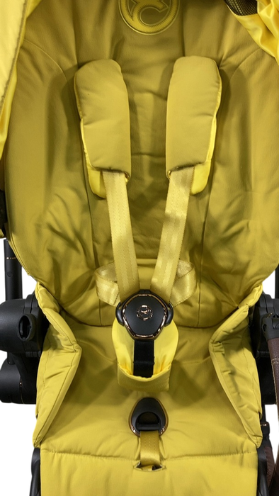 Shop Cybex PRIAM Stroller, 2022, Mustard Yellow, Rosegold at Goodbuygears