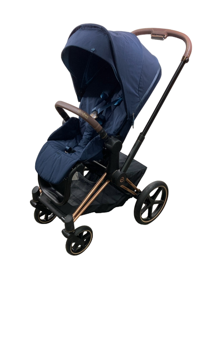Shop Cybex PRIAM Stroller, 2022, Nautical Blue, Rosegold at Goodbuygears