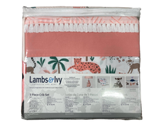 Shop Lambs & Ivy 3 Piece Crib Set, Enchanted Safari at Goodbuygears