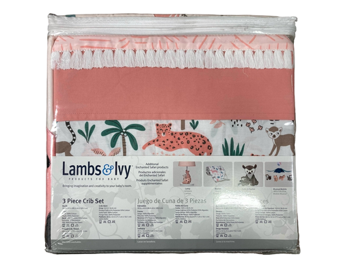 Shop Lambs & Ivy 3 Piece Crib Set, Enchanted Safari at Goodbuygears