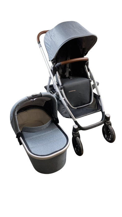 Shop UPPAbaby VISTA V2 Stroller, 2021, Gregory (Blue Melange) at Goodbuygears