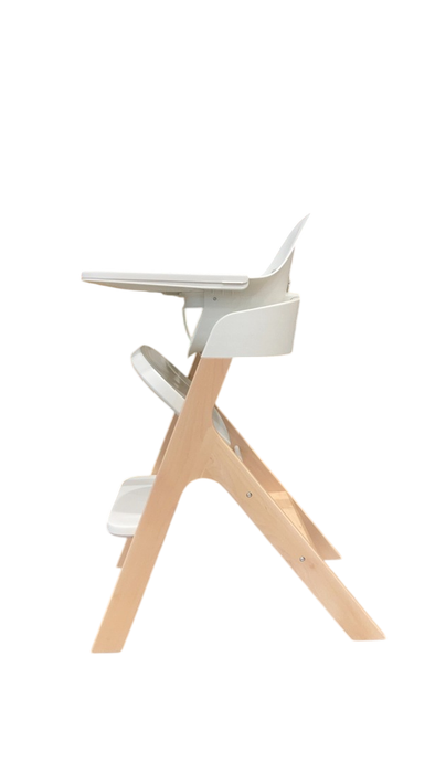 Shop Mockingbird High Chair, 2.0, Natural Beech, White at Goodbuygears