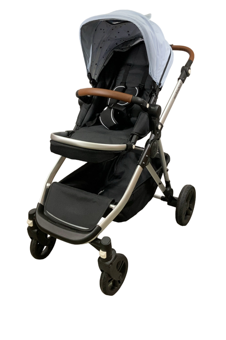 Shop Mockingbird Single to Double 2.0 Stroller, 2024, Silver With Penny Leather, Sky, Watercolor Drops at Goodbuygears