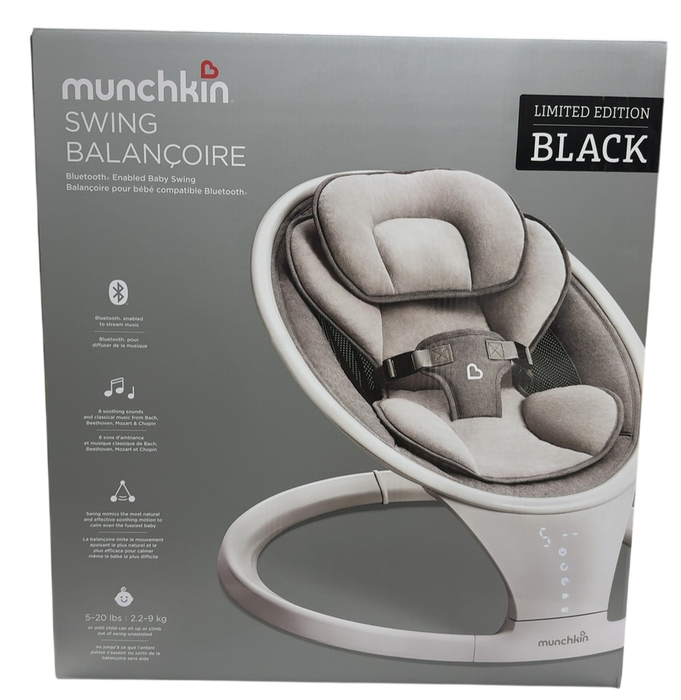 Shop Munchkin Bluetooth Enabled Baby Swing, Black at Goodbuygears