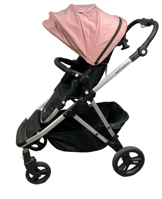 Shop Mockingbird Single 2.0 Stroller, 2024, Silver with Black Leather, Watercolor Drops, Bloom at Goodbuygears